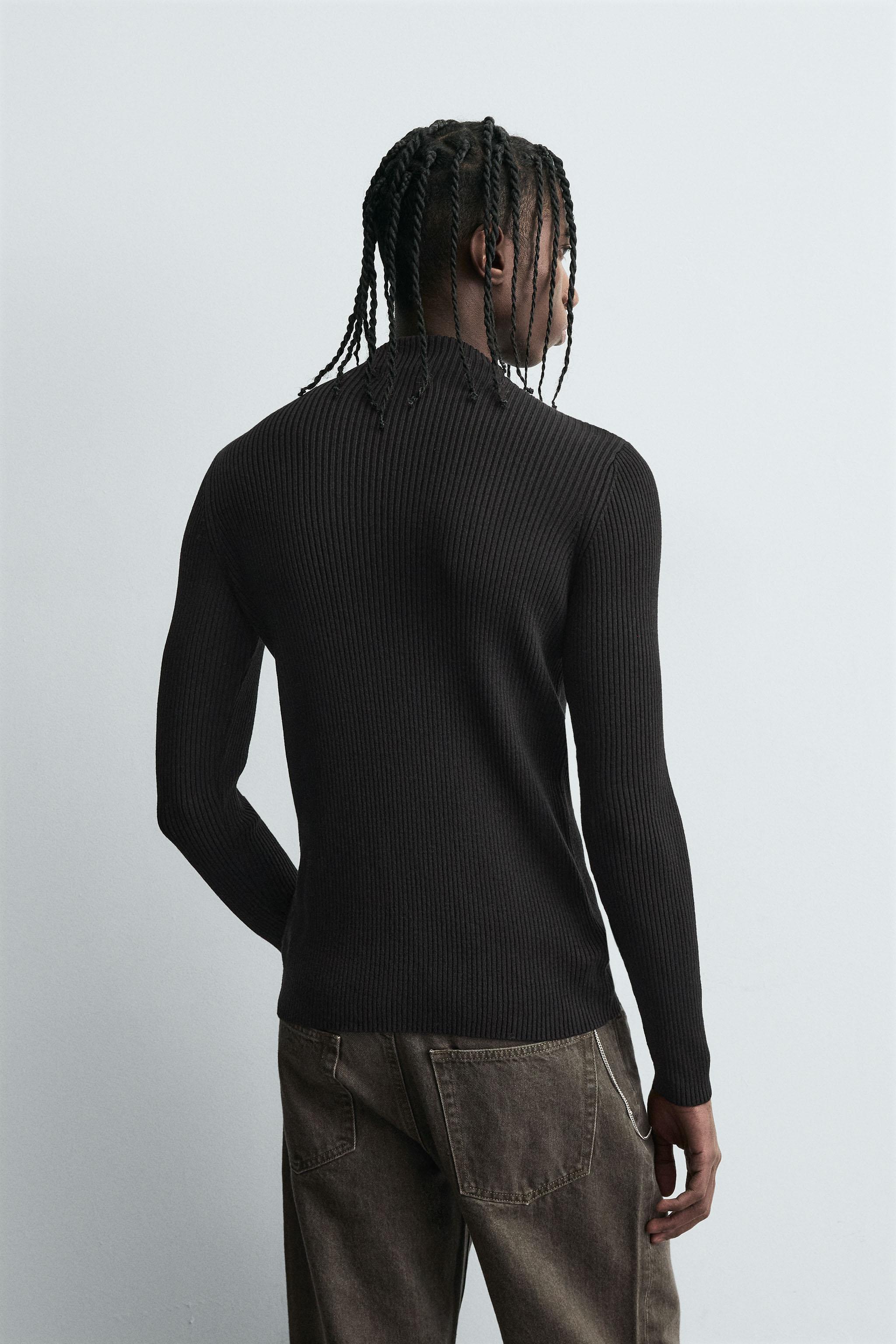 RIB MOCK NECK JUMPER